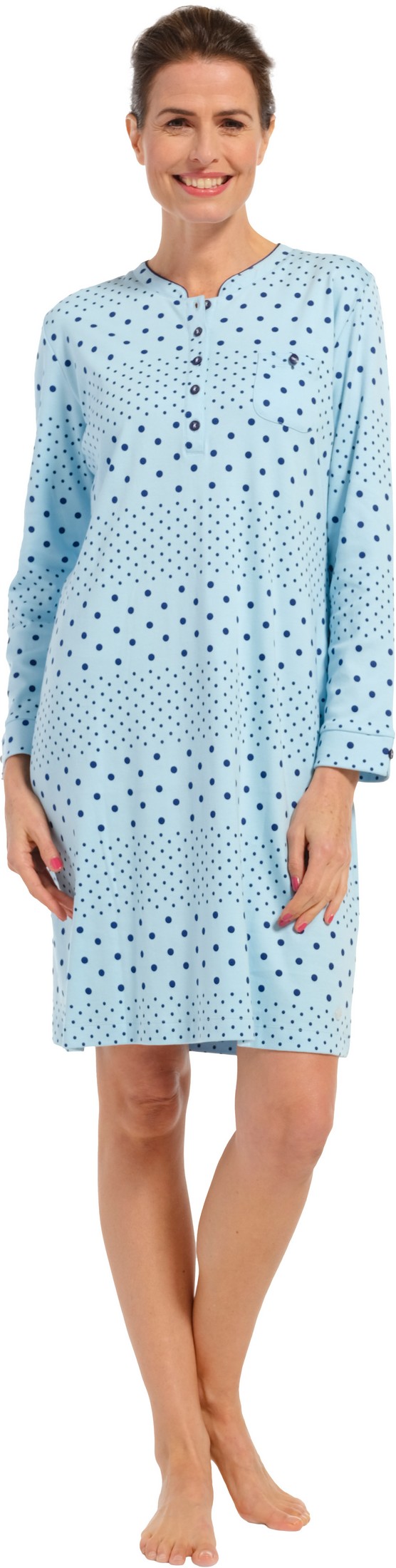 Pastunette dames nachthemd 10232-162-4 - Blauw - 38