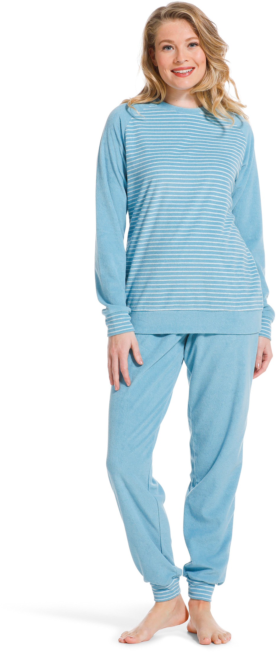 Pastunette badstof dames pyjama 20222-144-2 - Blauw - 40