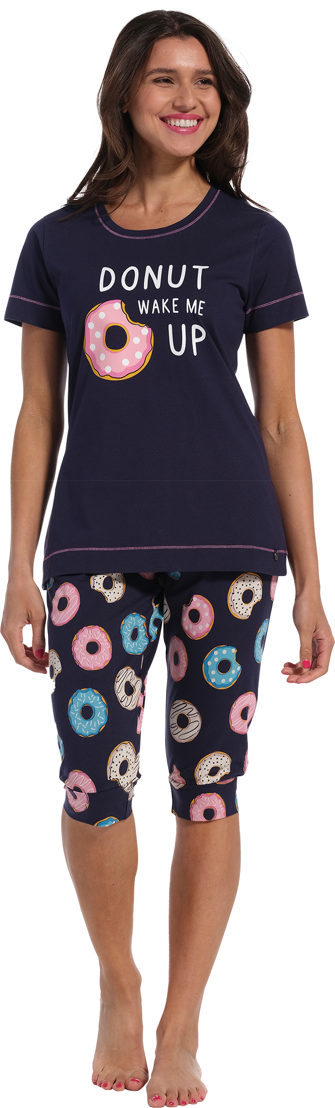 Rebelle Donut- Pyjamaset - Dames – Blauw - Maat 38