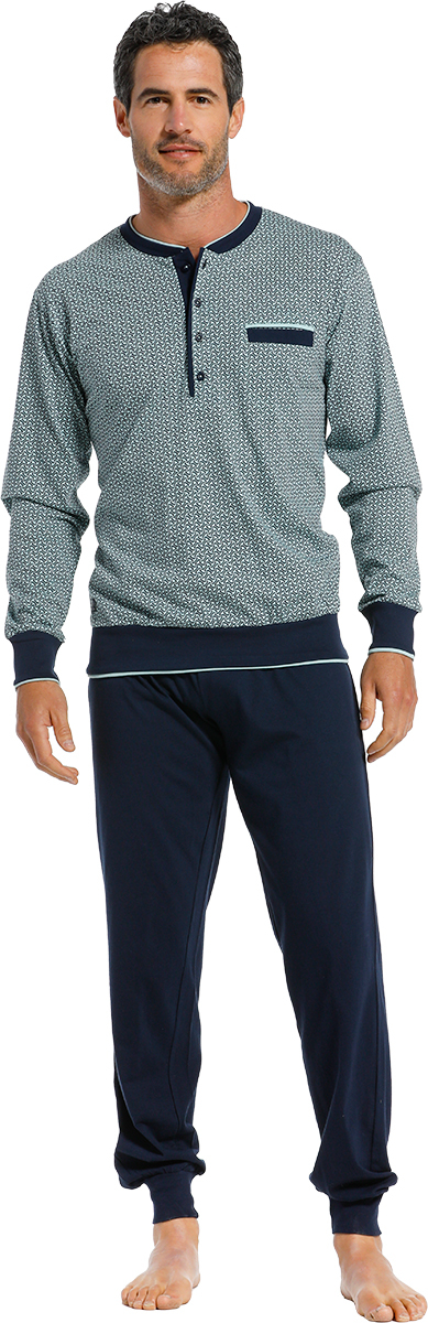 Heren pyjama Pastunette 23211-608-4 - Blauw - 3XL/58