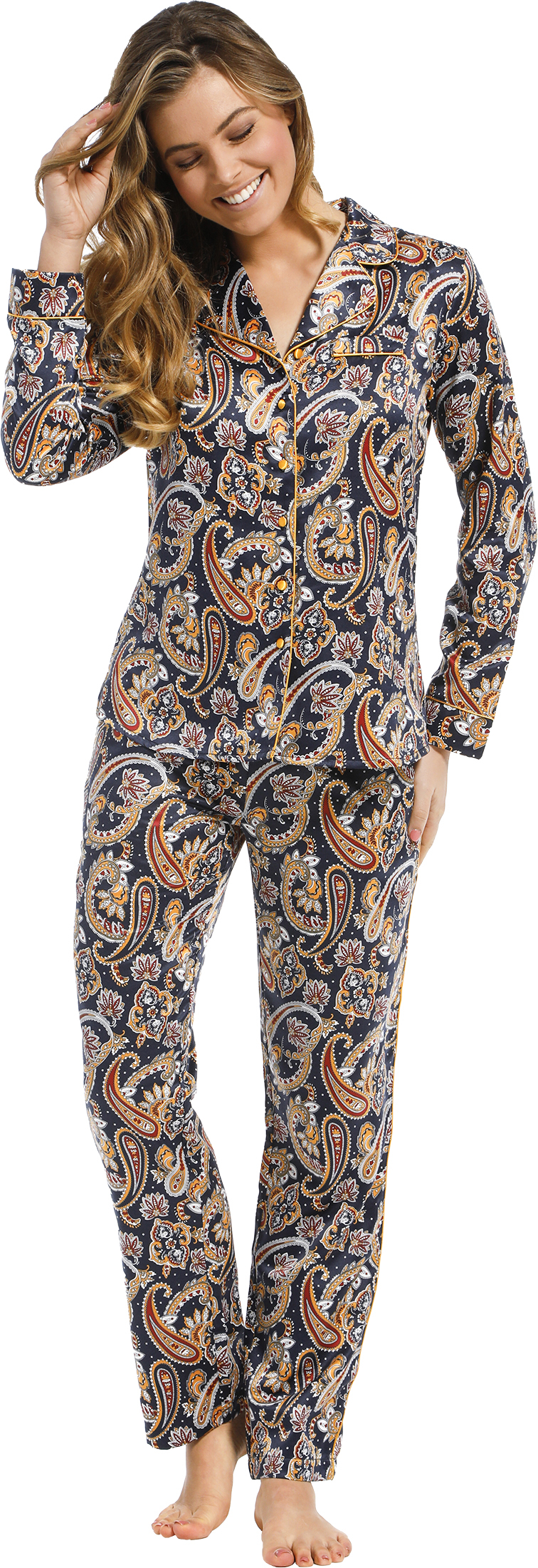 Dames pyjama satijn Pastunette De Luxe 25212 316 6 42