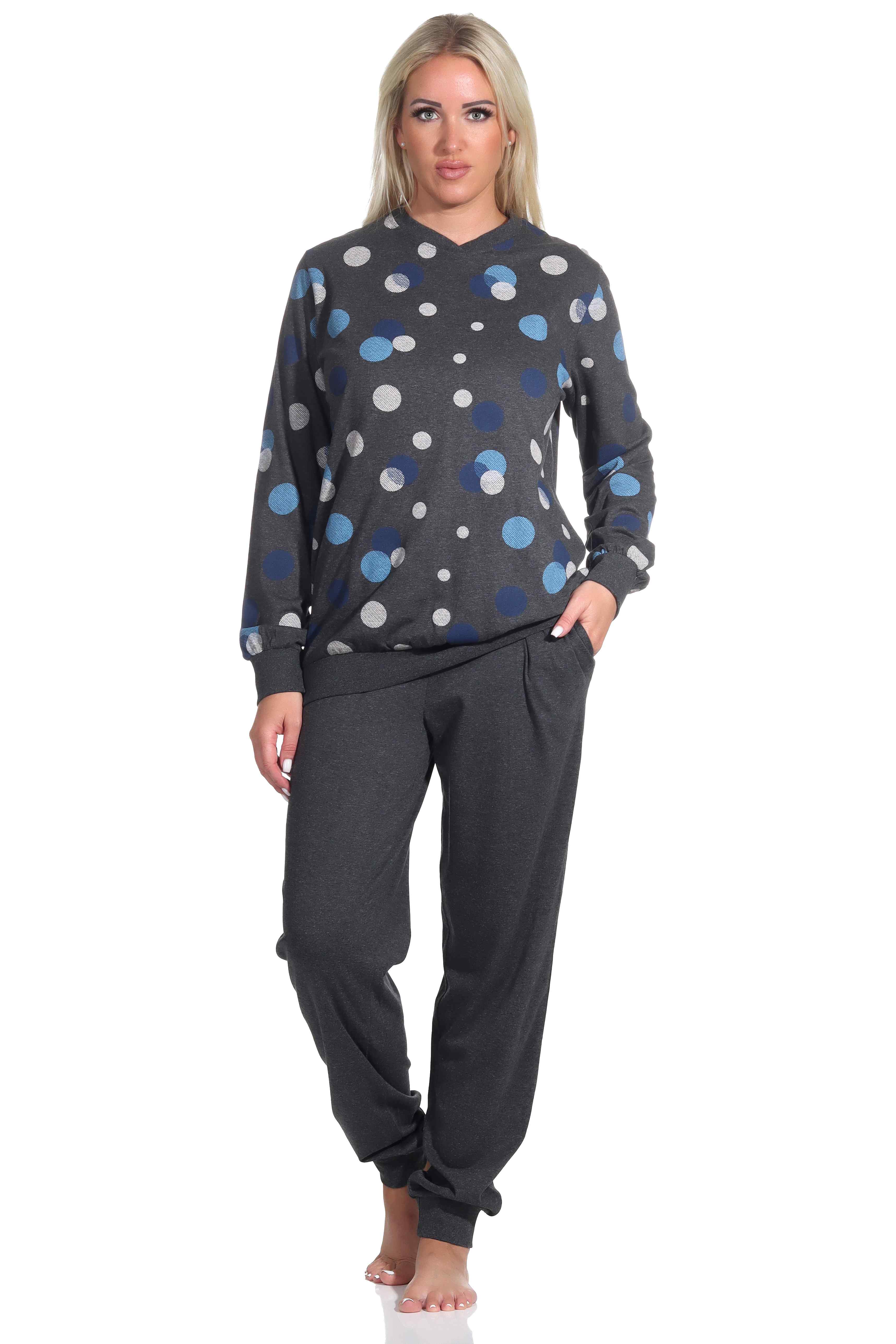 Normann dames pyjama Creative 71291 - Blauw - S 36/38