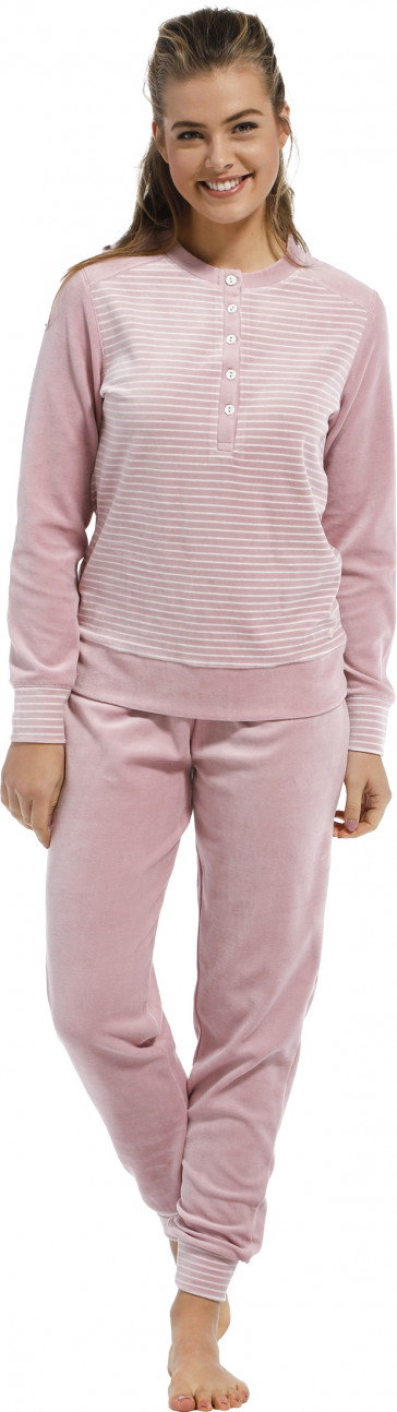 Dames pyjama badstof velours Pastunette 20212-109-4