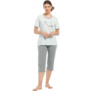 Pastunette dames pyjama capri 20221-162-2