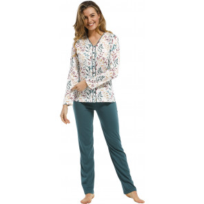 Dames doorknoop pyjama Pastunette De Luxe 25212-368-6
