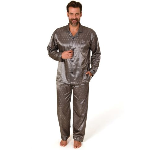 vluchtelingen mengsel Blozend Heren pyjama satijn 10194001