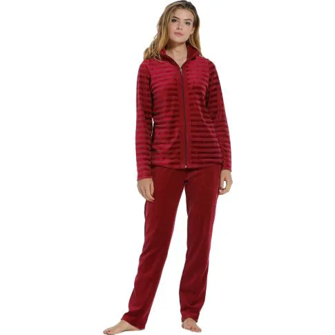 Dames huispak Pastunette De Luxe 85202-350-8 rood