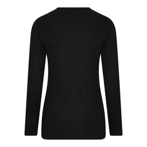Beeren thermo dames onderblouse lange mouw zwart