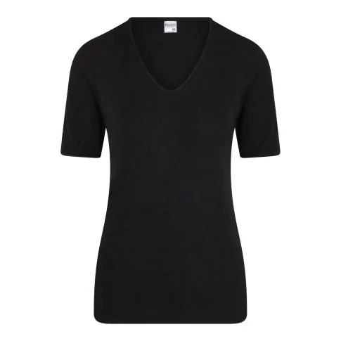 Beeren dames thermo onderblouse korte mouw zwart