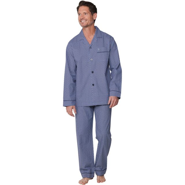Robson heren pyjama doorknoop 122261-806-1-S/48