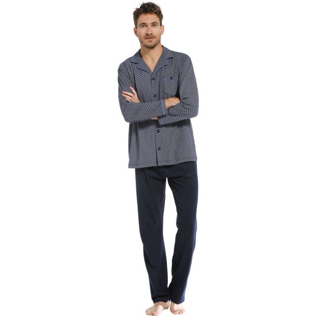 Heren doorknoop pyjama Pastunette 23212-600-6-S/48