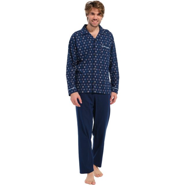 Robson heren pyjama doorknoop 27232-716-6-S/48