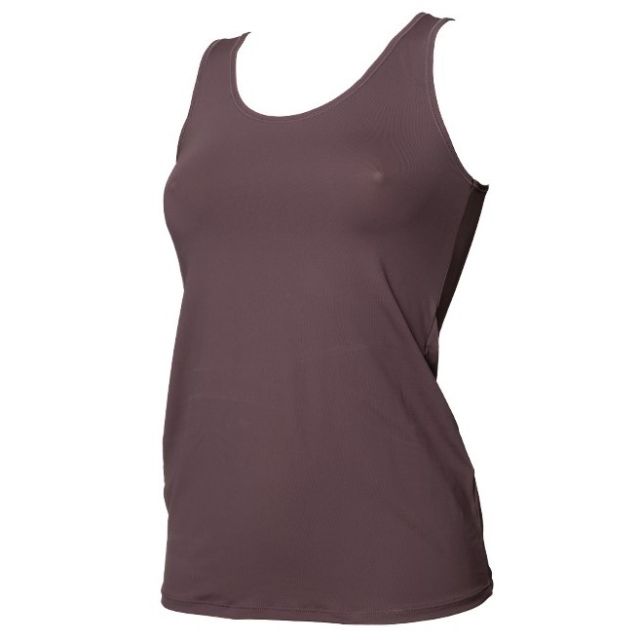 Avet topje 7591 brede band-M-Aubergine 3213