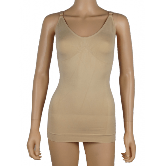 Corrigerend hemd smalle bandjes-Huid-S/M