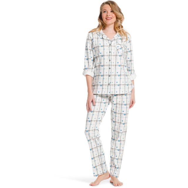 Pastunette dames doorknoop pyjama 20222-142-6