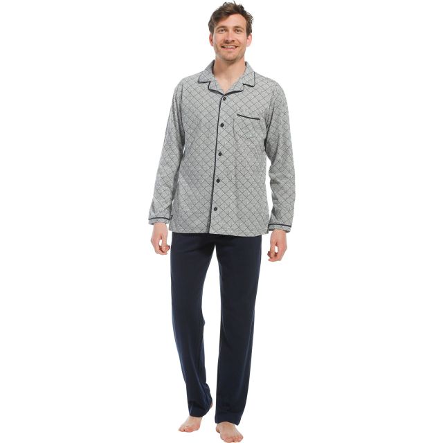 Pastunette heren doorknoop pyjama 23221-604-6