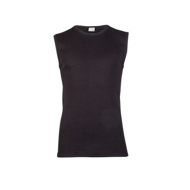 Beeren 100% katoen shirt zonder mouw M3000-L-Zwart