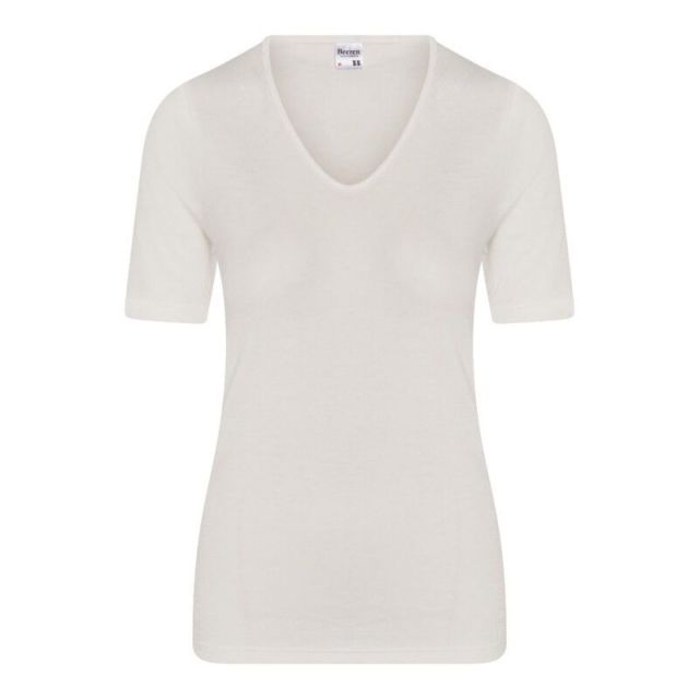 Beeren dames thermo onderblouse korte mouw-L-Gebroken wit