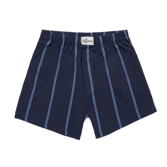 Fun2wear heren boxershort wijd model streep 70060-M-Donker Blauw