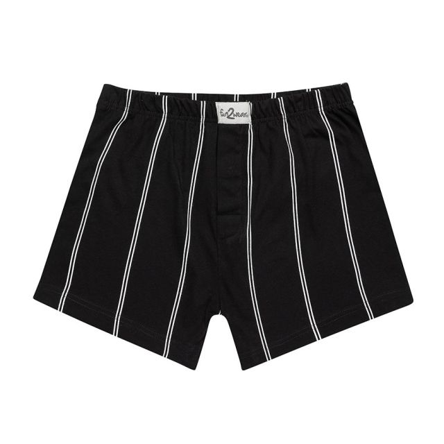 Fun2wear heren boxershort wijd model streep 70060-M-Zwart
