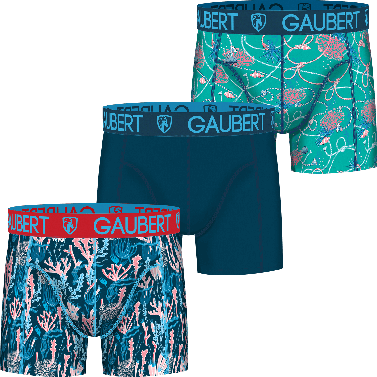 Gaubert 3 pak heren boxershorts set 2 - Veelkleurig - XL