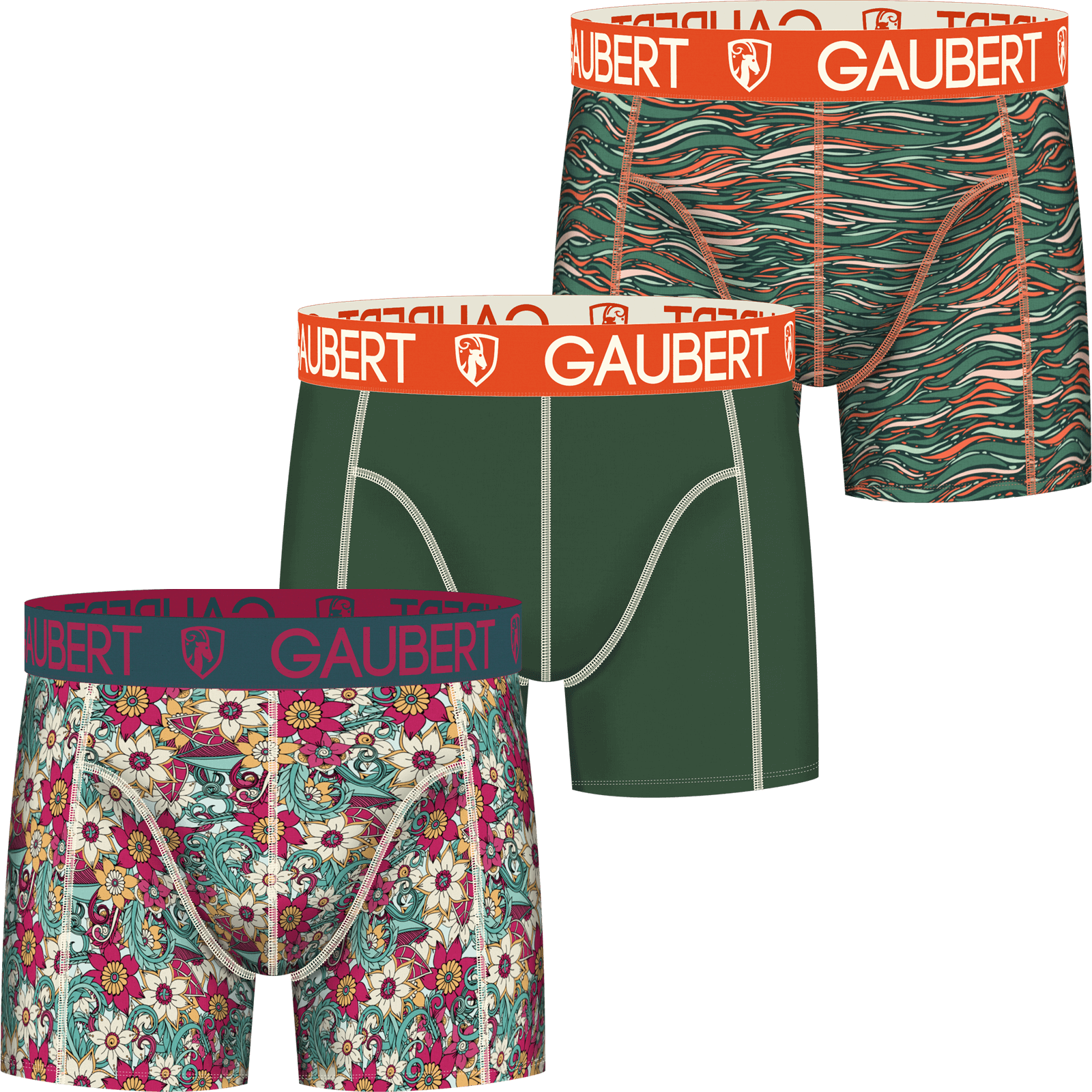 Gaubert 3 pak heren boxershorts set 3 - Veelkleurig - XL