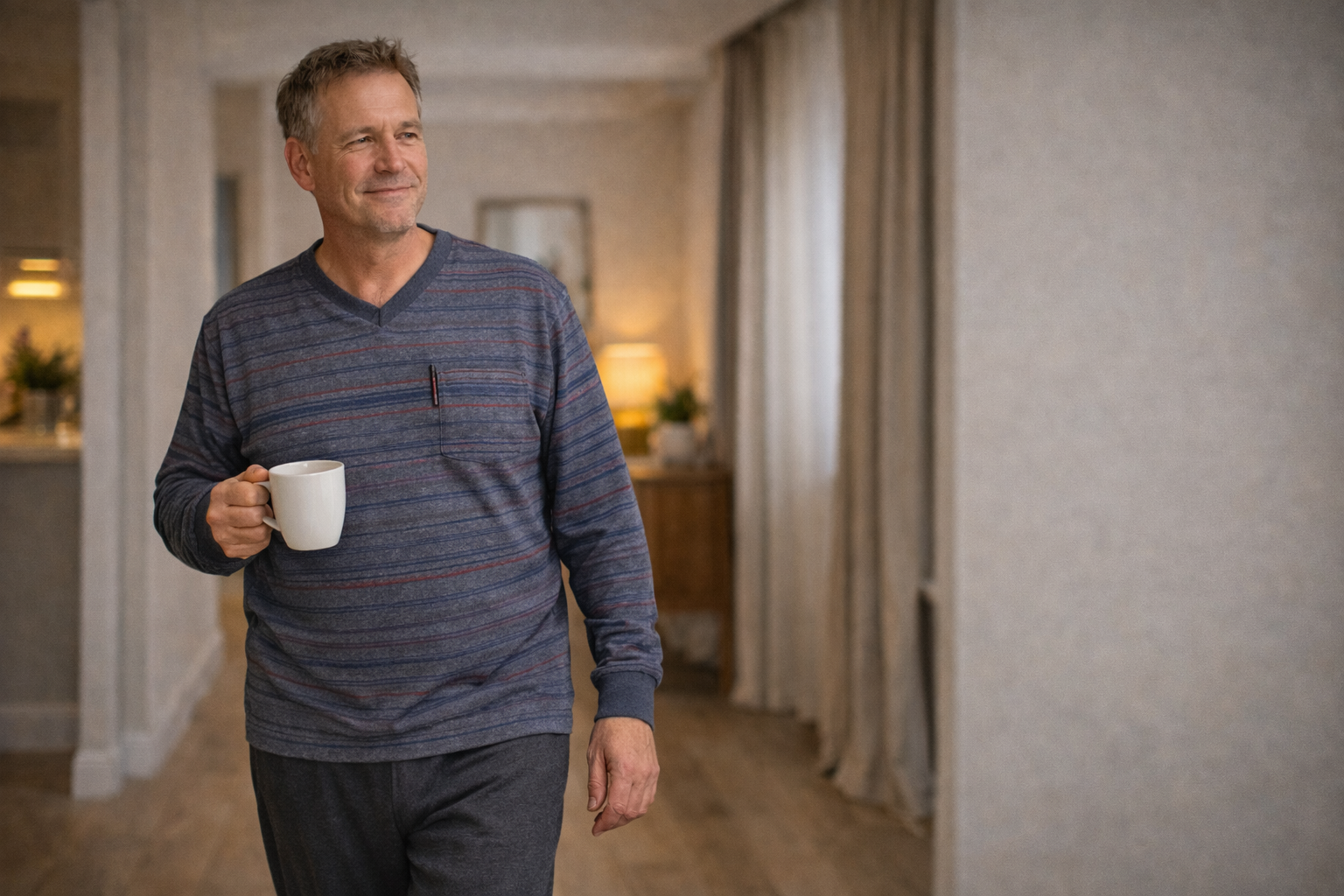 Badstof pyjama heren 005